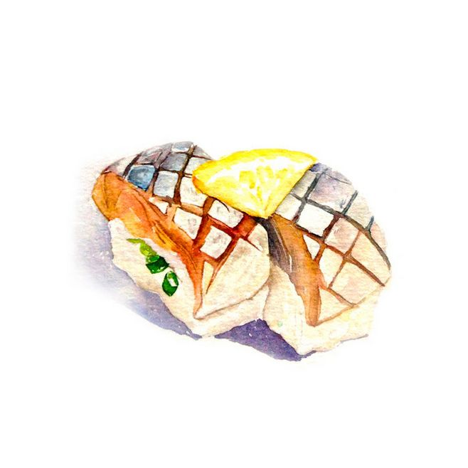 手绘水彩 美食食物 插图插画 涂鸦绘图 .