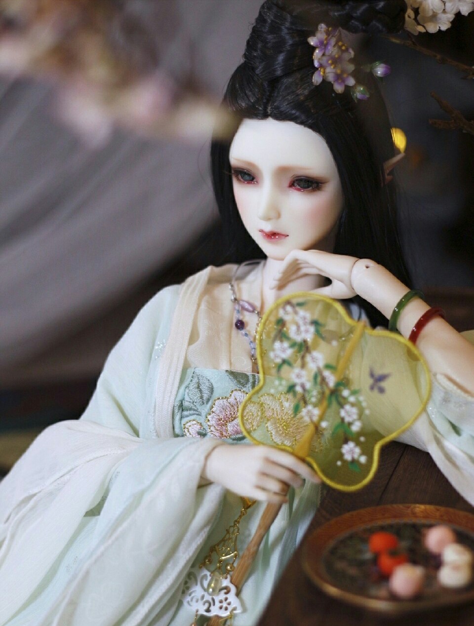 古风美人 sd娃娃 bjd 玩具 人偶 壁纸 萌物