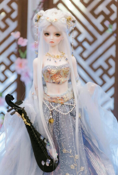 古风美人 sd娃娃 bjd 玩具 人偶 壁纸 萌物
