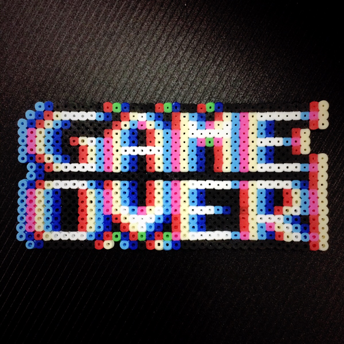 拼豆-重影字母游游戏结束game over