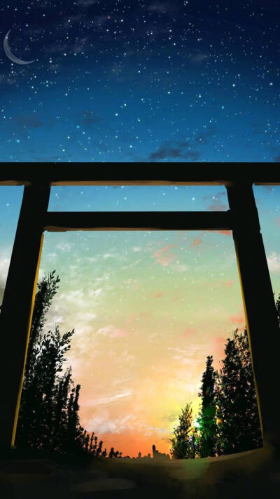 抖音夜空背景图