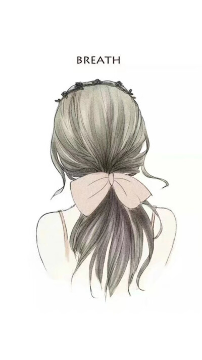 壁纸长发背影