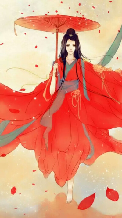 t^t喜欢的抱走,古风 红衣 壁纸 插画 妖孽 美女 剑三