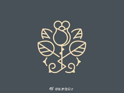 玫瑰花logo设计欣赏