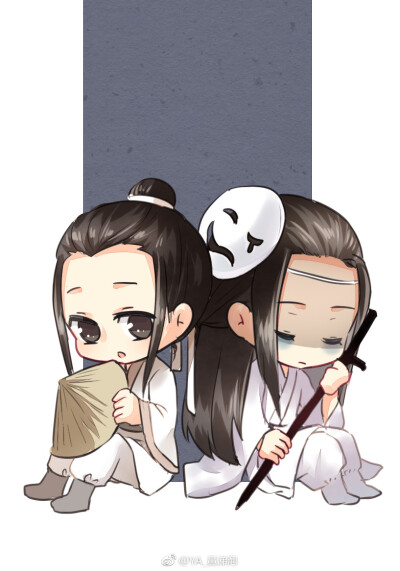 画师@ya_鼻涕泡 天官赐福 谢怜 q版