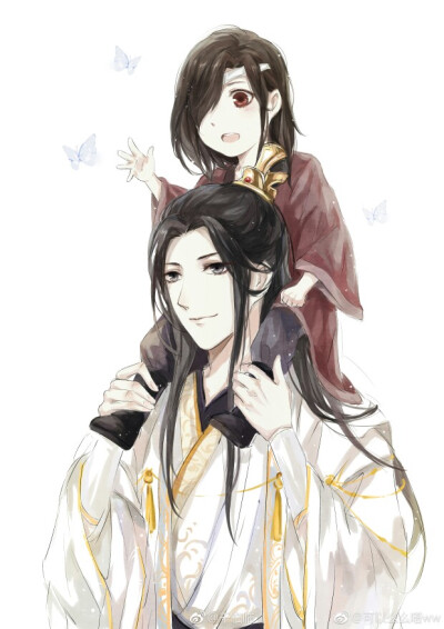 画师@千临临 天官赐福 谢怜 奶花