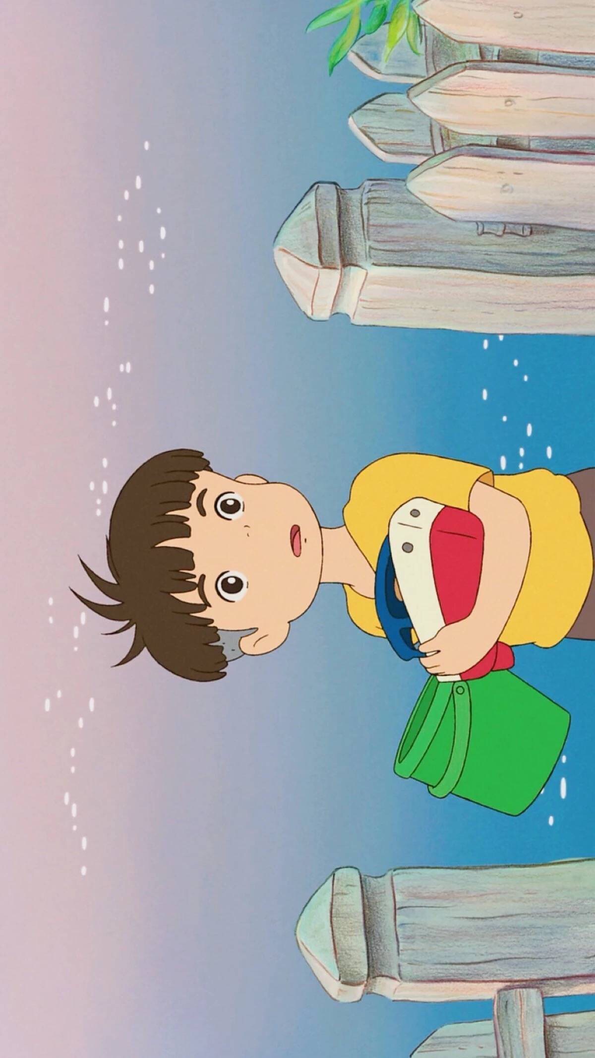 壁纸悬崖上的金鱼公主