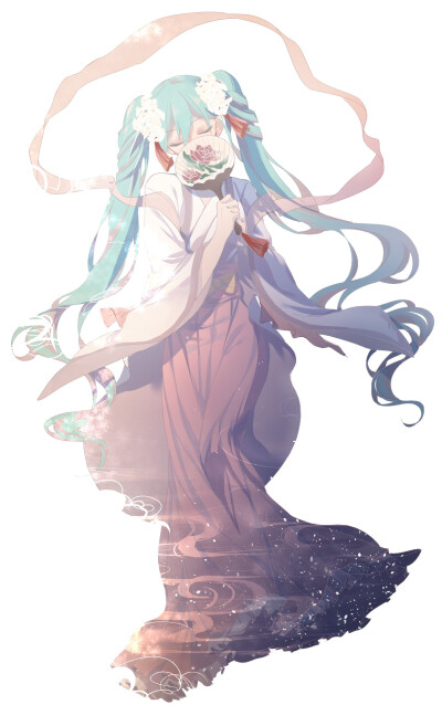 动漫/二次元//蓝色系/可爱/miku/中秋