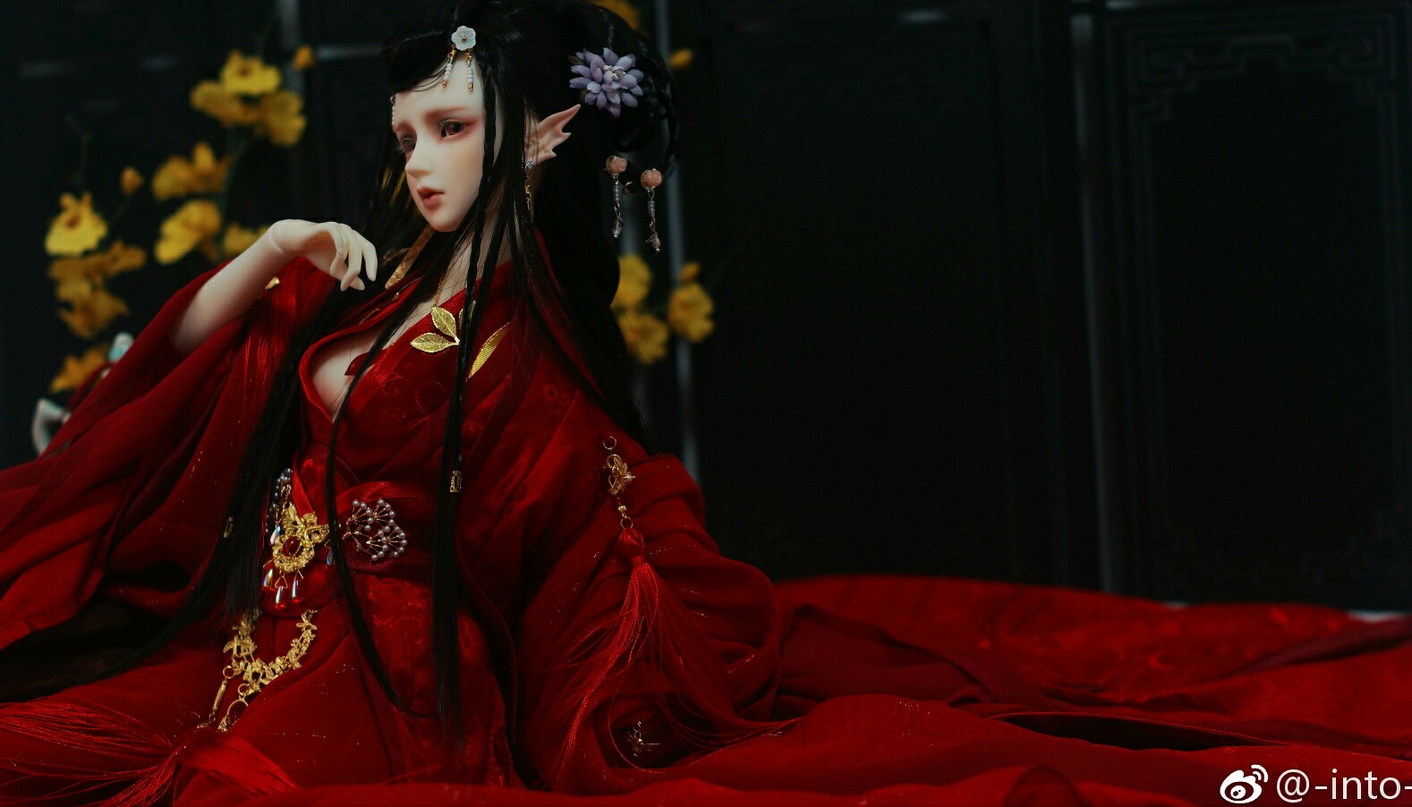 古风美人 sd娃娃 bjd 玩具 人偶 壁纸 萌物