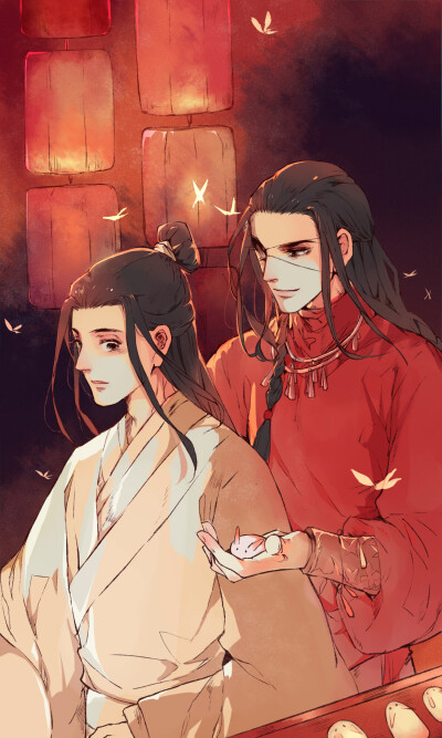 天官赐福〕渔樵听风 绘