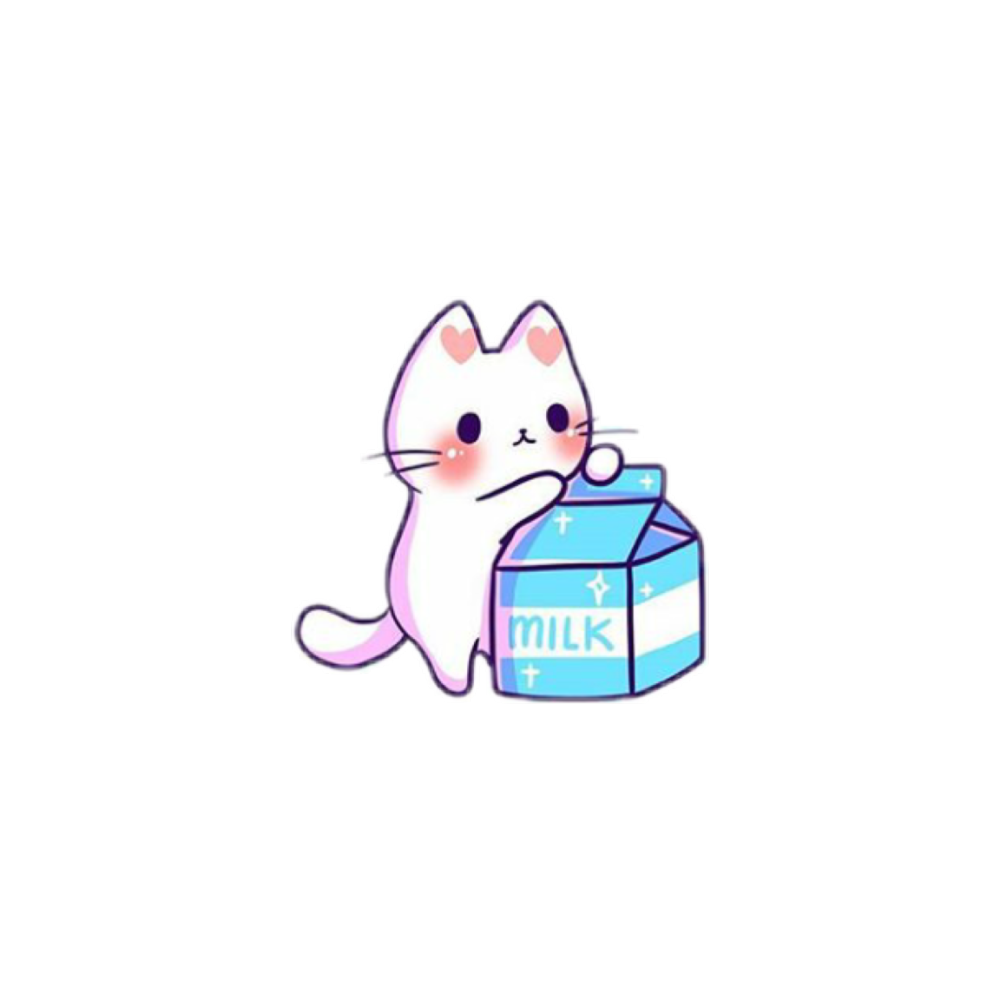 牛奶 透明贴纸 透明素材