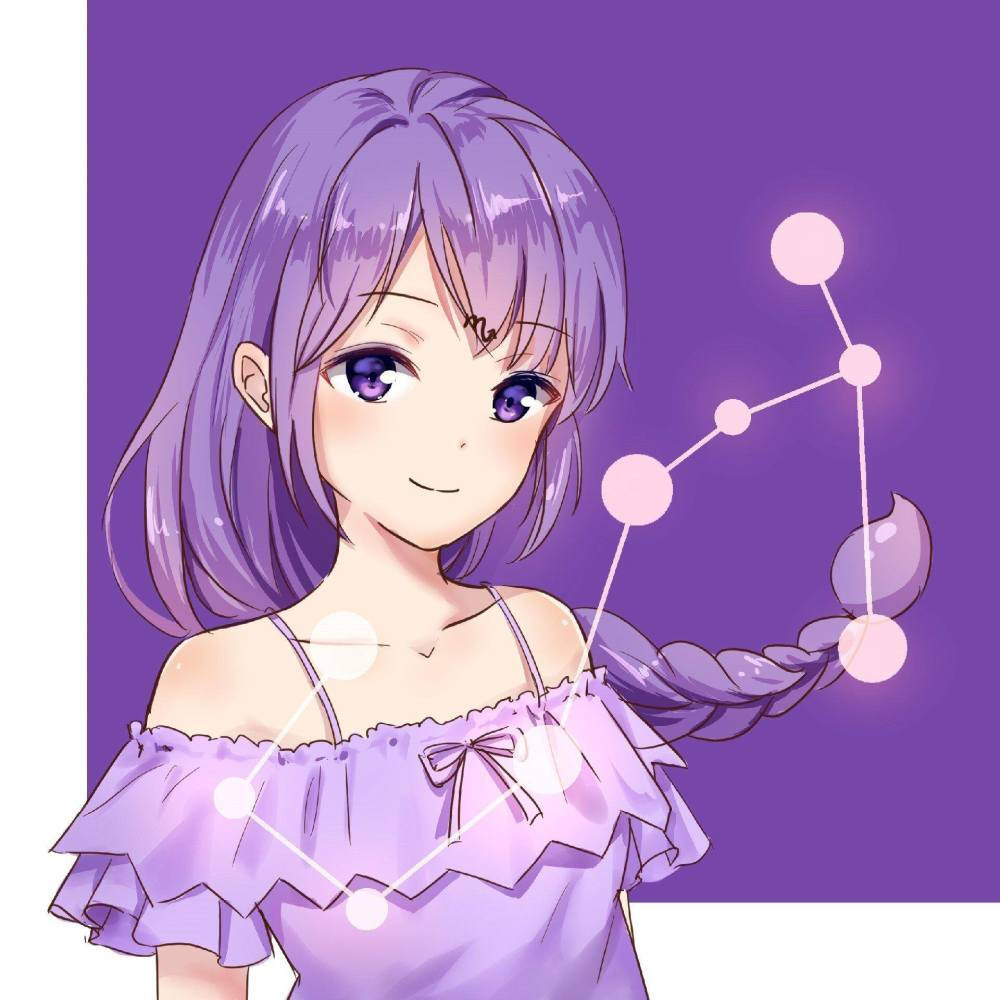 情侣头像 女 十二星座系列