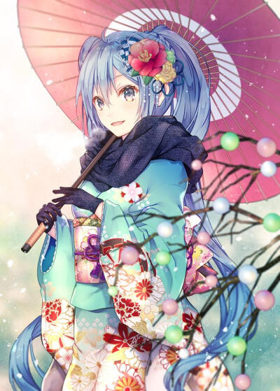 初音未来和服壁纸