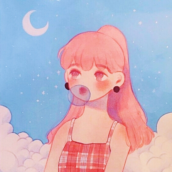 女头 女生头像 动漫头像 漫头 女 插画 韩国