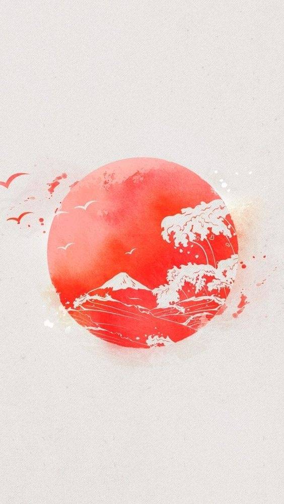 国旗元素(红白色与圆形)在日本海报设计中 堆糖,美图壁纸兴趣社区