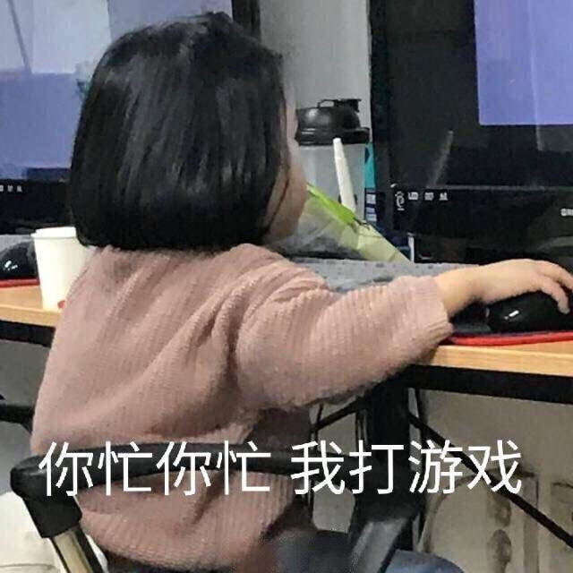 表情包权律二系列 你忙你忙 我打游戏