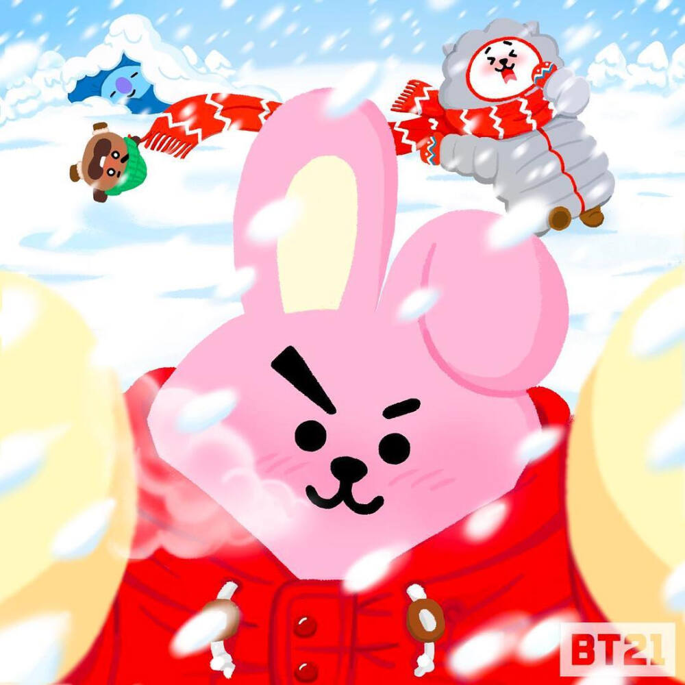 bt21 van koya rj shooky mang chimmy tata cooky