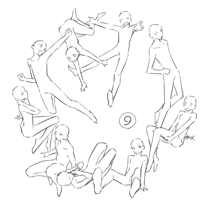 动漫/日系/服装/插画/绘画/骨架/素材/p站/侵删