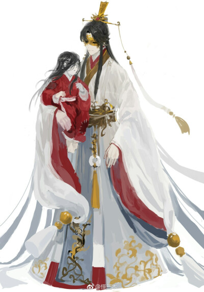 画师@怪三木 天官赐福 花怜