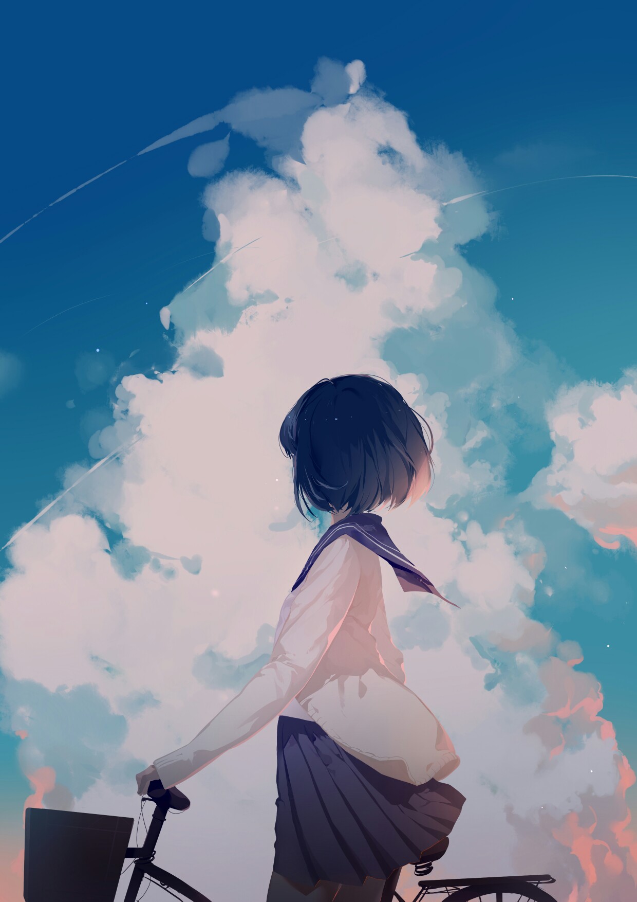 主页id=13695413 #pixiv#p站#动漫#二次元#唯美#淡#意境#插画#手绘#小