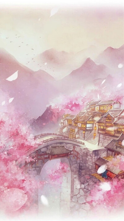 古风花朵免抠,png素材,复古,梅花,海棠,落花,金鱼,桃花,背景,纸伞