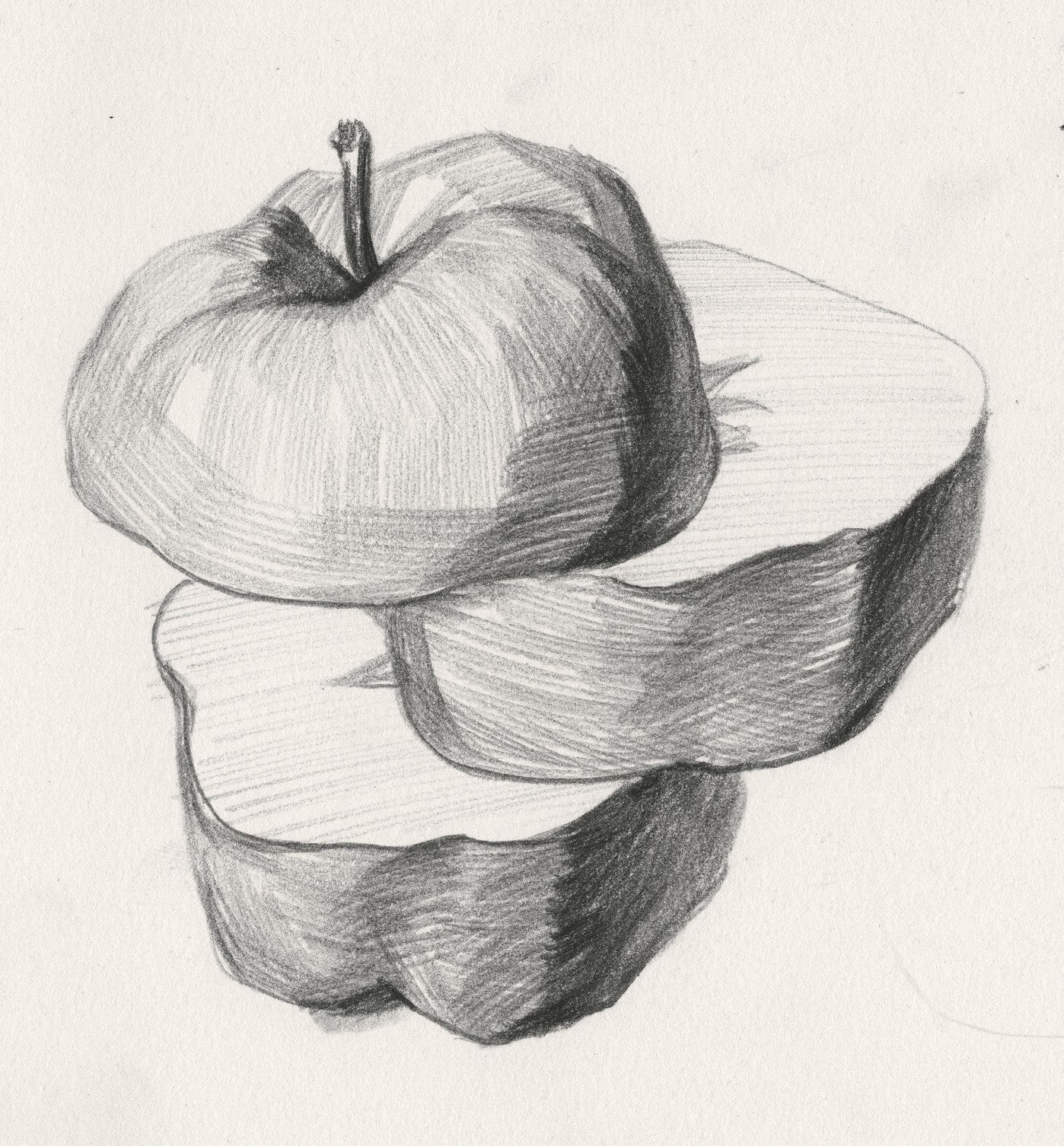 怎么画素描苹果呢？这个素描苹果教程可以帮到你-普画网