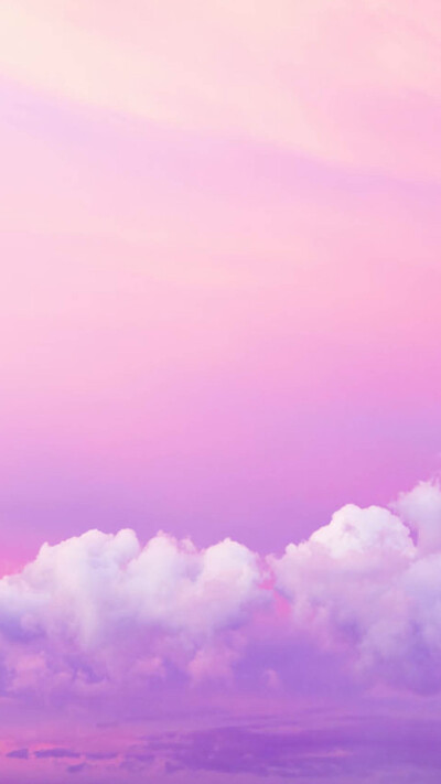 风景,粉色,云朵