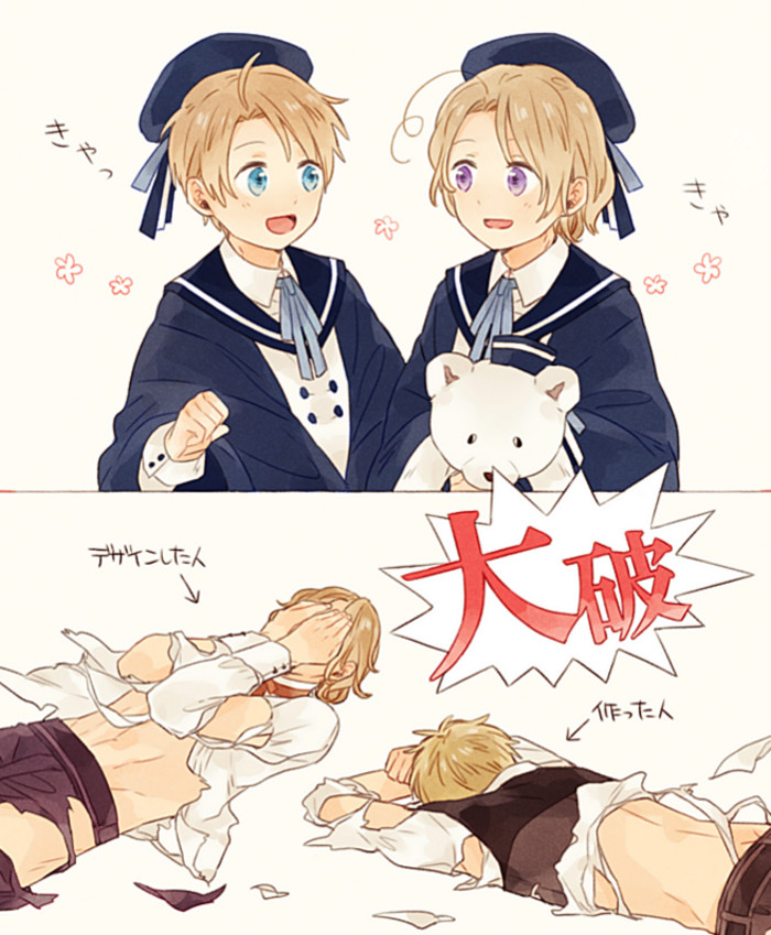 黑塔利亚#aph#新大陆家族#法叔#亚瑟#阿尔#马修