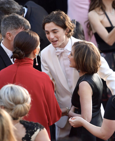 甜茶和妈妈 奥斯卡颁奖典礼timothée chalamet