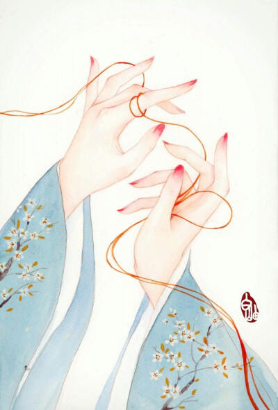 古风插画二人