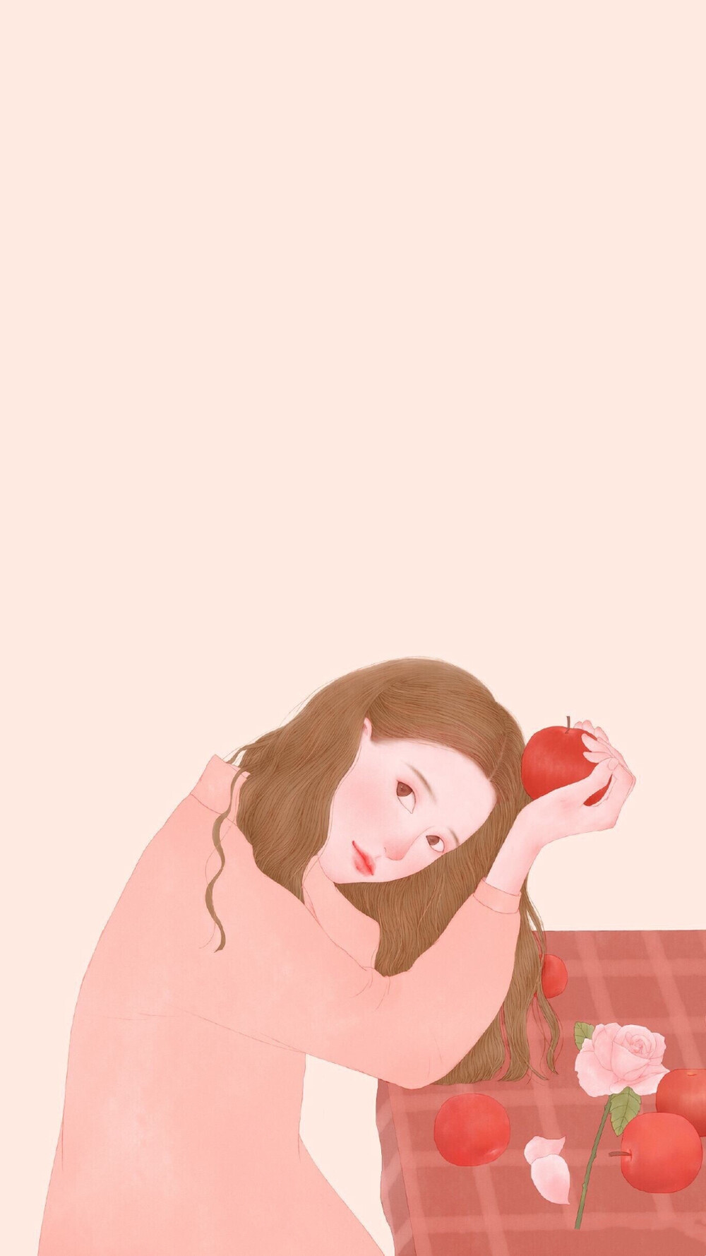 简单 清新 可爱 手绘 卡通 动漫 二次元 萌系 清新 插画 女孩 森系