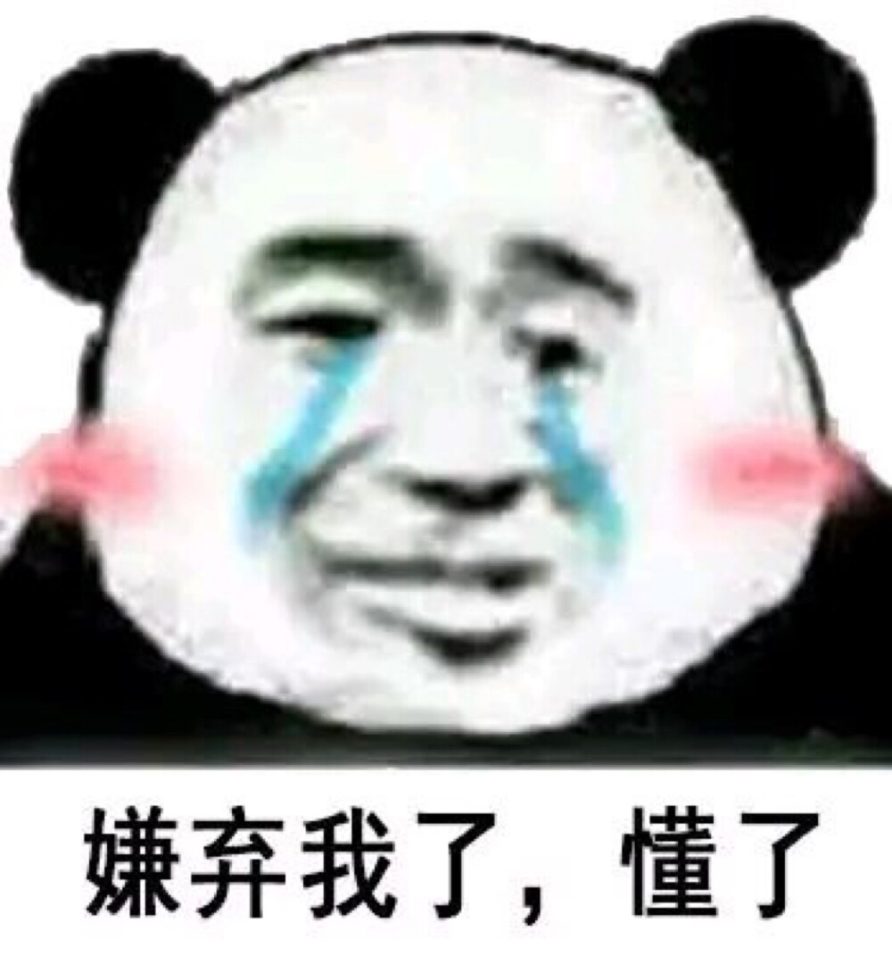 嫌弃我了 懂了