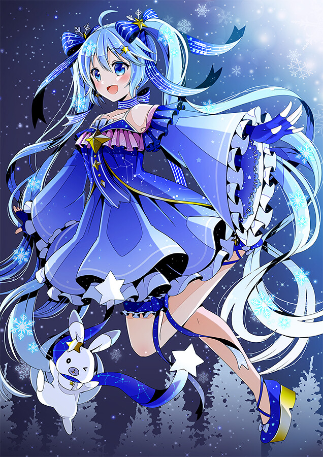 vocaloid 初音未来 雪未来2017 绘师:ののこ(pixiv id=2458) 本作品