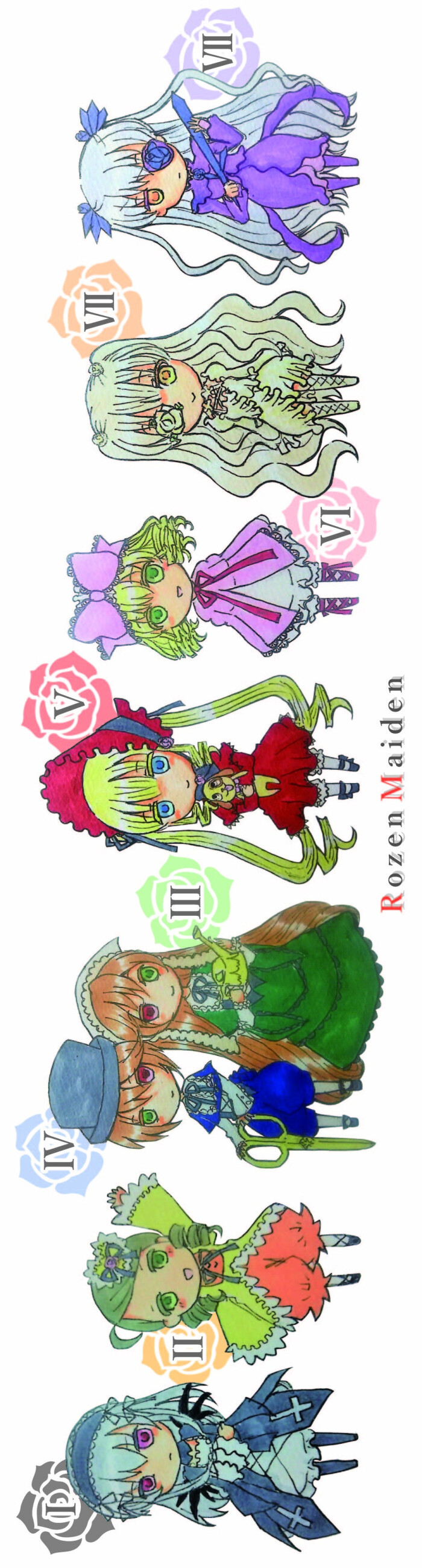 蔷薇少女薔薇少女ローゼンメイデンrozen Maiden 水銀燈 金糸雀 翠星石 蒼星石 真紅 雛莓 薔薇水晶 雪華綺晶 堆糖 美图壁纸兴趣社区