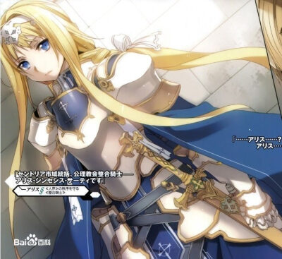 《刀剑神域alicization》整合骑士 爱丽丝