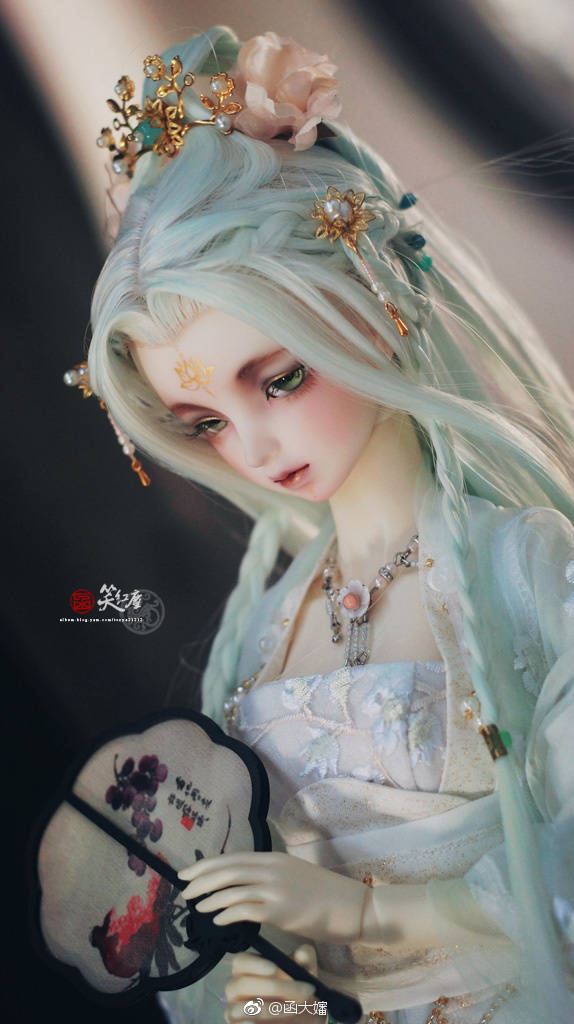 古风美人 sd娃娃 bjd 玩具 人偶 壁纸 萌物