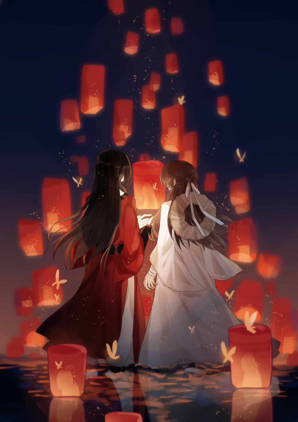 天官赐福#花怜 无水印 壁纸为你明灯三千,为你花开满城!