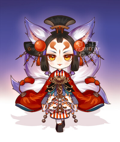 【阴阳师】lofter画师,玉藻前皮肤,id=remirror逆镜