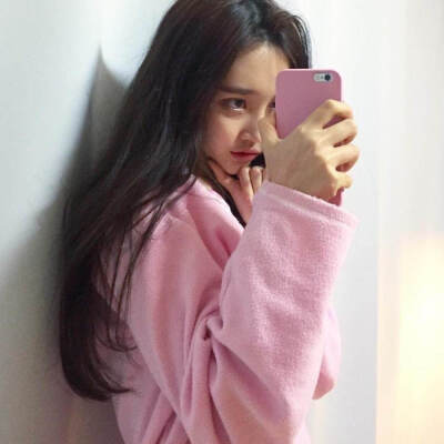 女生头像手机遮脸