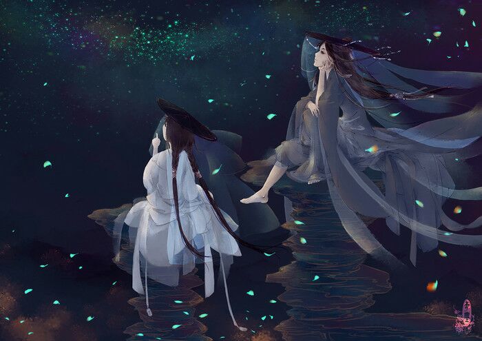 古风.素材.中国风.复古.人物背景.美人.少女.cp.双人.唯美.浪漫.插画.