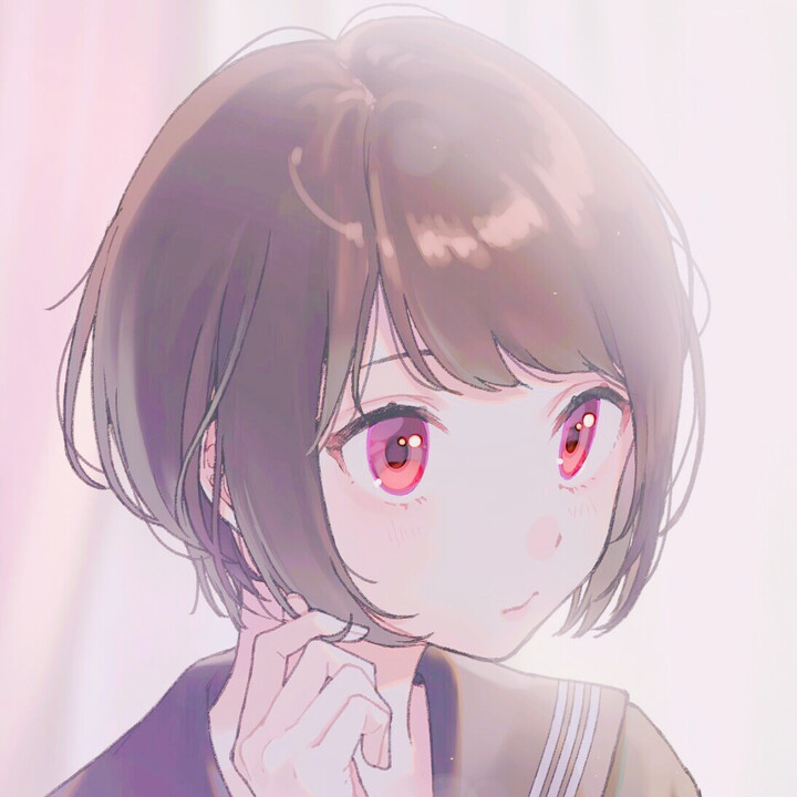 动漫女生头像短发
