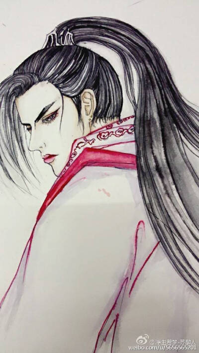 吴亦凡 kris 明星壁纸 男神帅哥 手绘漫画 素描卡通 人物头像 插画