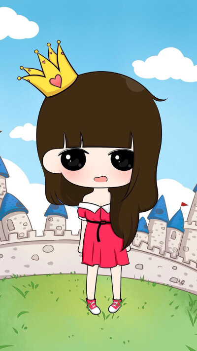影视 女生 q版 微信 qq 微博 )女孩 韩国唯美插画手绘动漫卡通可爱