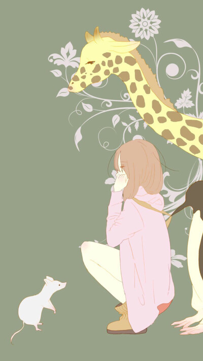 qq 微博)女孩 韩国唯美插画手绘动漫卡通可爱个性经典enakei头像壁纸