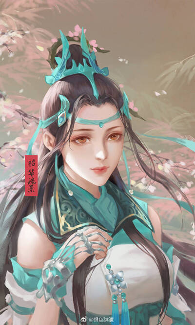 古风# 剑三 琴娘画师:银色骐骥