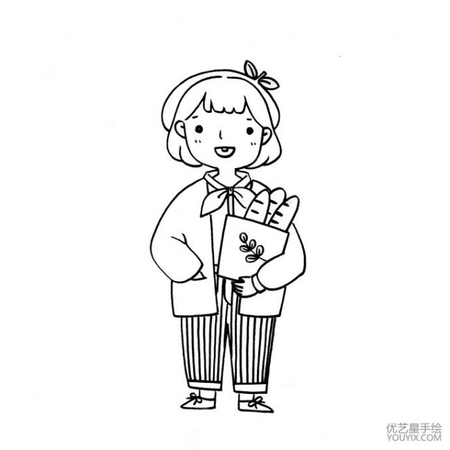 简笔画小女孩 - 堆糖,美图壁纸兴趣社区