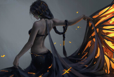 鬼刀#北漠公主.风玲 插画师:wlop