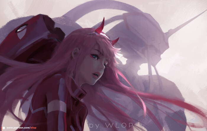 【画师:wlop】【darling in the franxx—02】【人物】【cg】【手绘】