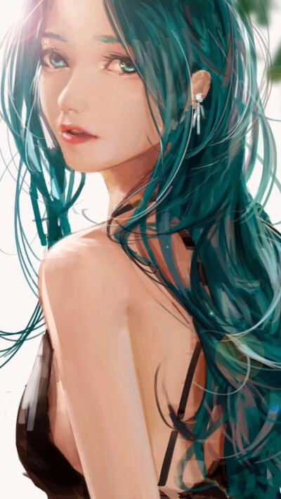 丸子头二次元少女