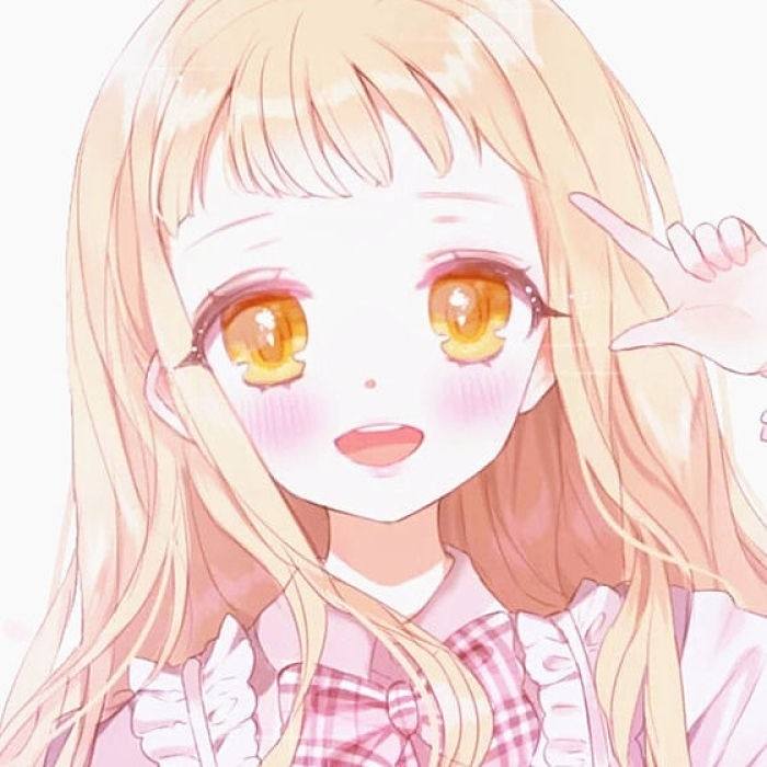 二次元 少女 头像 可爱 金发 金瞳